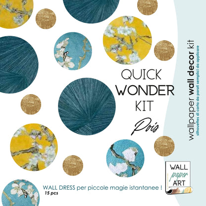  da paretdecoroe wall decor in carta da parati motivo geometrico pois design artigianale wall paper art