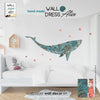 decoro da parete wall decor in carta da parati motivo floreale design artigianale wall paper art