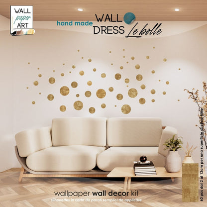 decoro da parete wall decor in carta da parati motivo floreale design artigianale wall paper art