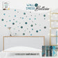 decoro da parete wall decor in carta da parati motivogeometrico pois design artigianale wall paper art