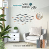 decoro da parete wall decor in carta da parati motivo floreale design artigianale wall paper art