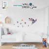 decoro da parete wall decor in carta da parati motivo floreale design artigianale wall paper art