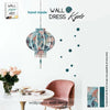 decoro da parete wall decor in carta da parati motivo floreale design artigianale wall paper art