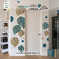 decoro da parete wall decor in carta da parati motivo floreale design artigianale wall paper art