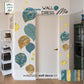 decoro da parete wall decor in carta da parati motivo floreale design artigianale wall paper art