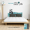 decoro da parete wall decor in carta da parati motivo floreale design artigianale wall paper art