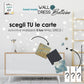 decoro da parete wall decor in carta da parati motivo floreale design artigianale wall paper art